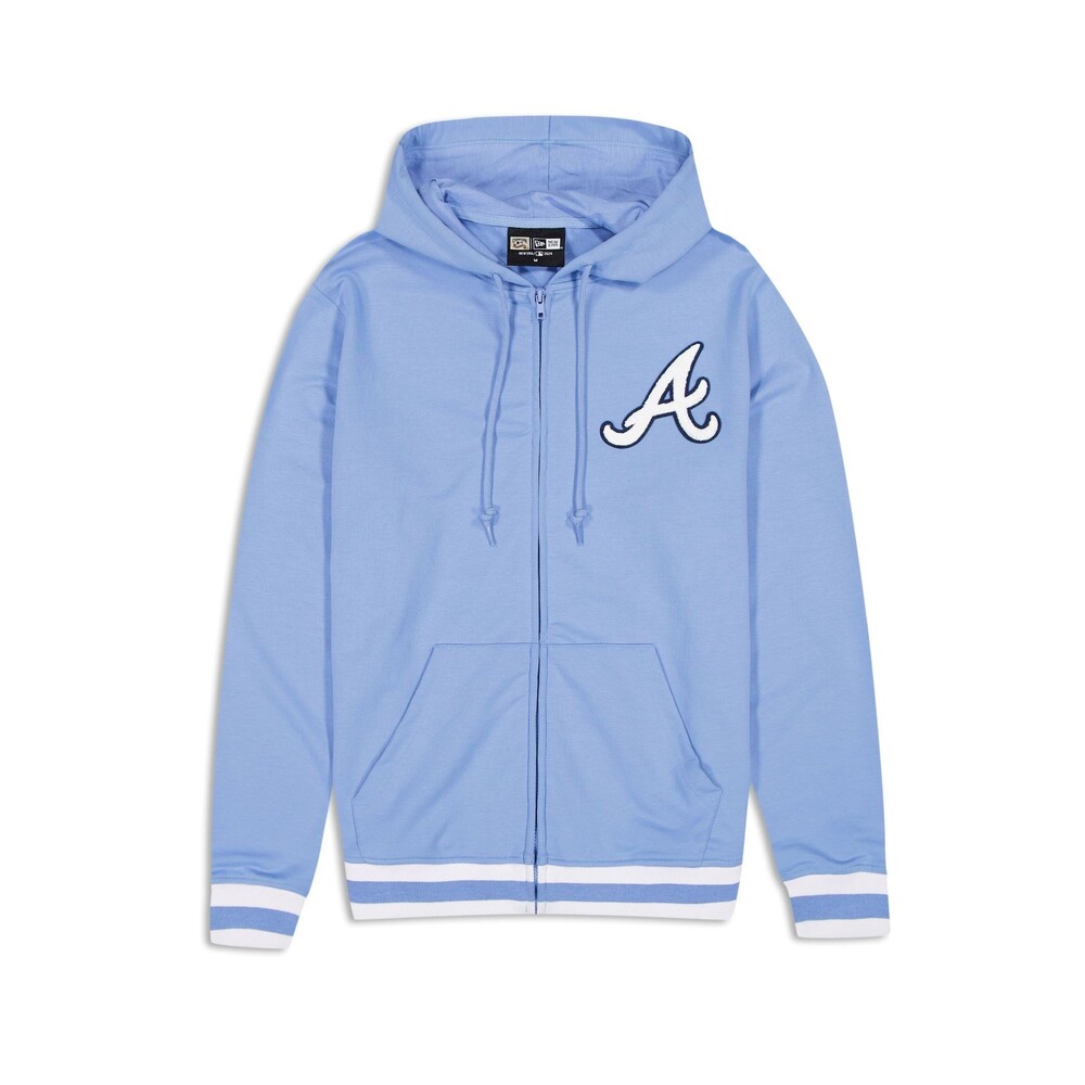 New Era Atlanta Braves Coop Logo Select Full-Zip Hoodie - Size M